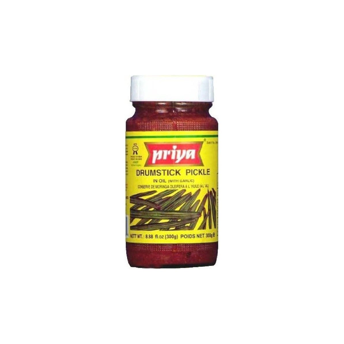 Priya Drumstick Pickle With Garlic 300 GM