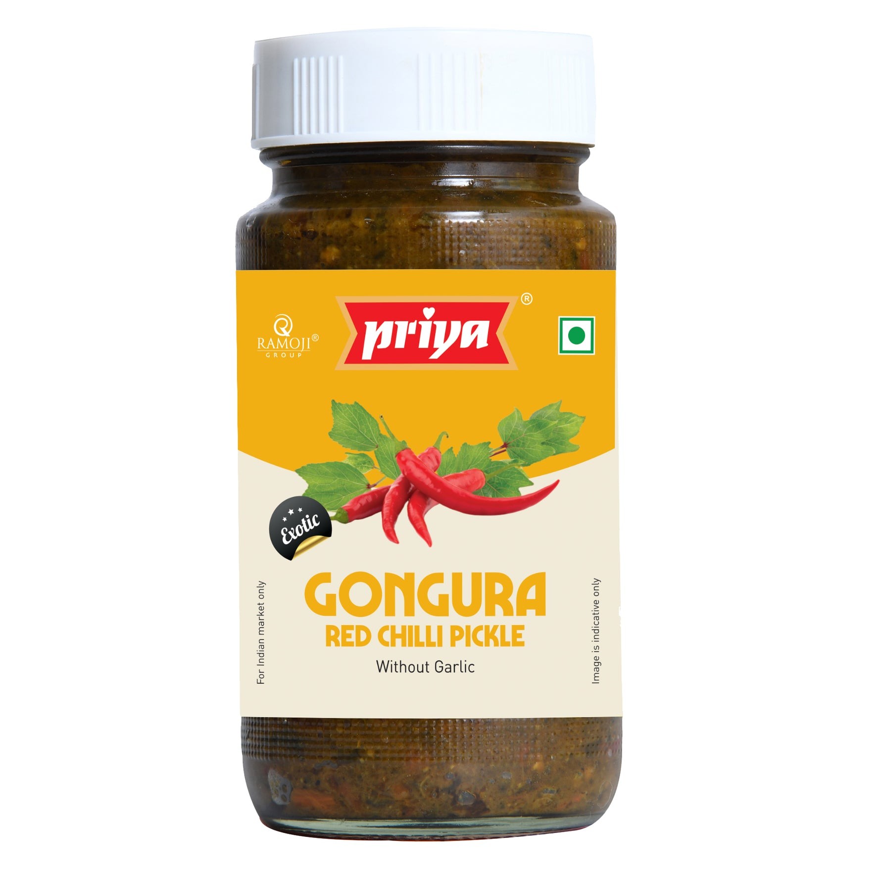 Priya Gongura Pickle No Garlic 300 GM