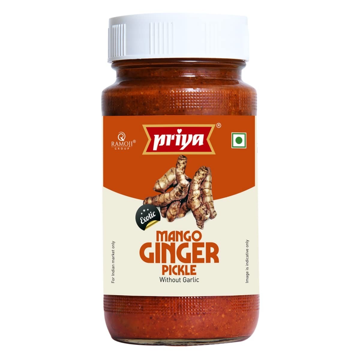 PRIYA MANGO GINGER PICKEL WITHOUT GARLIC 300 GM