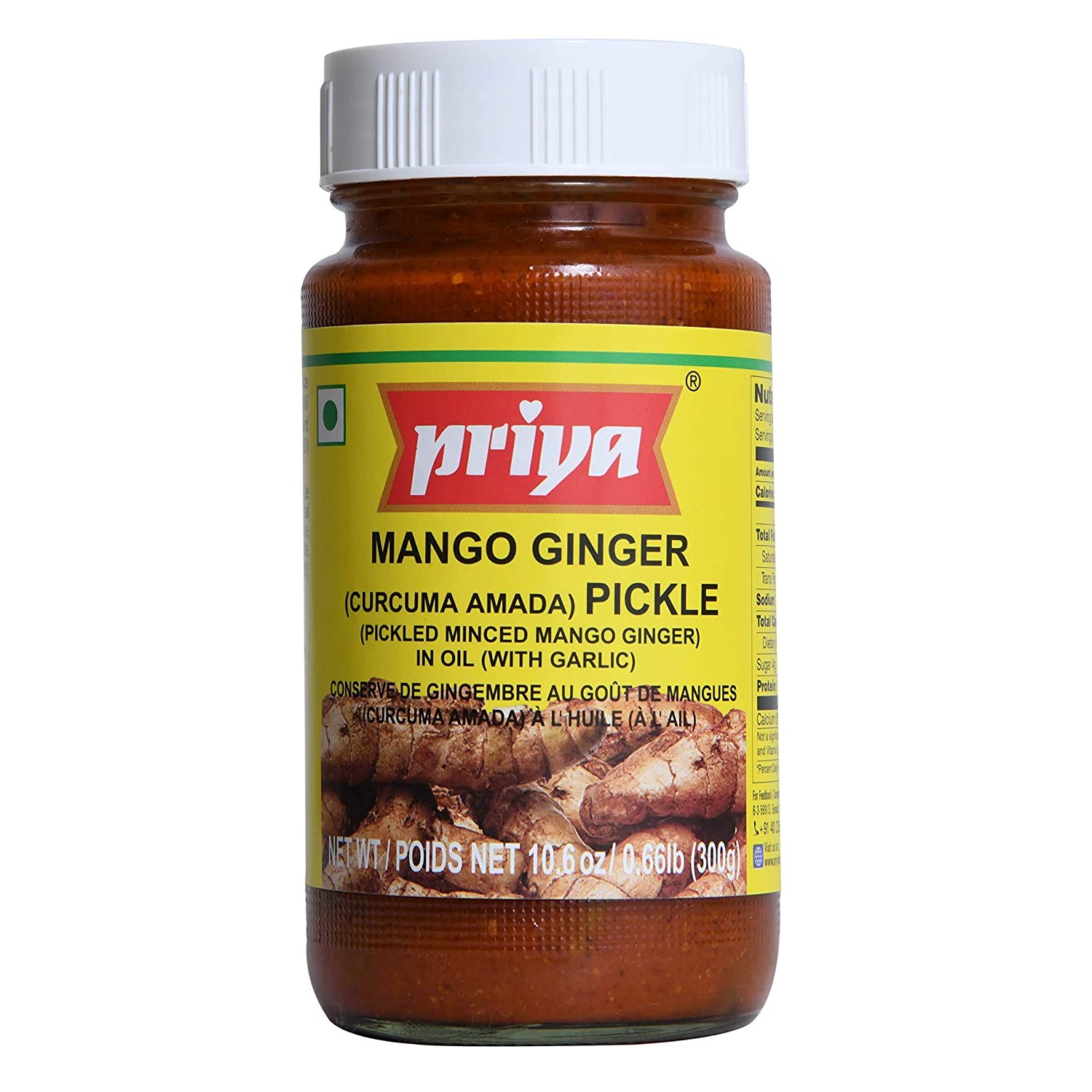Priya Mango Ginger Pickle With Garlic 300 GM