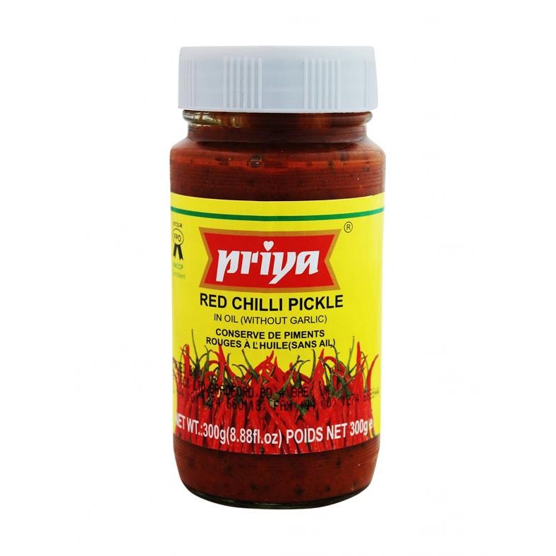 Priya Red Chilli Pickle Without Garlic 300 GM