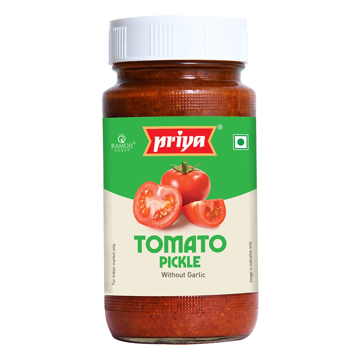PRIYA TOMATO PICKLE GARLIC FREE 300 GM