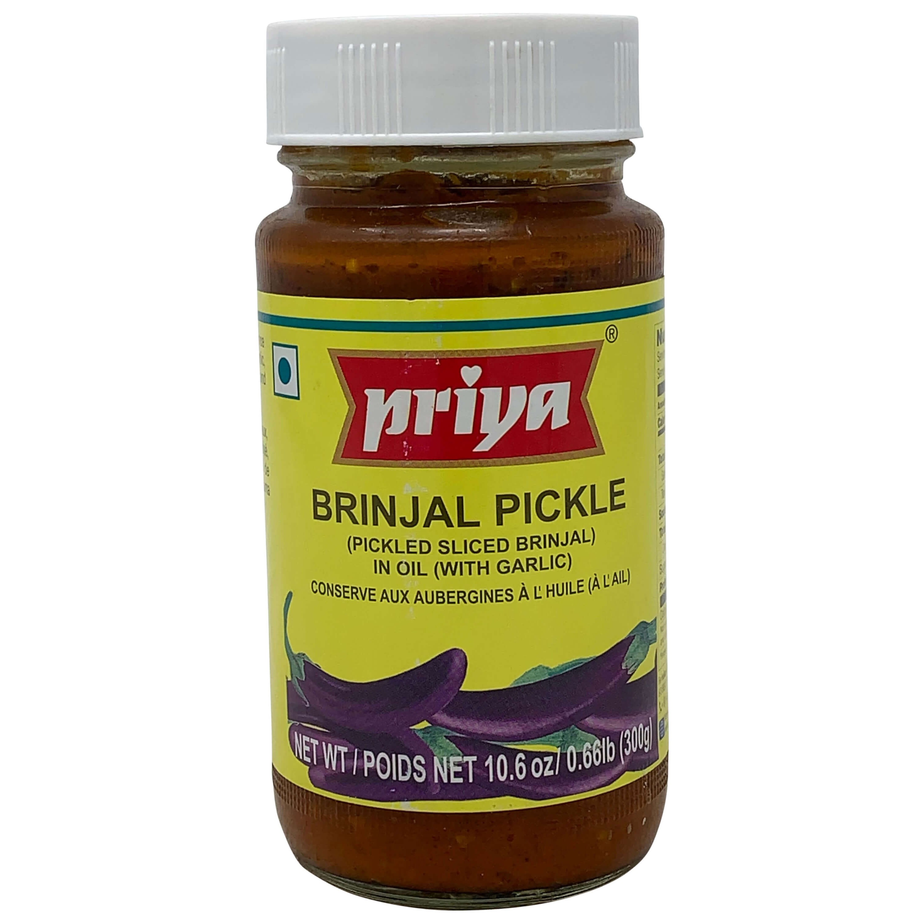Priya Brinjal With Garlic Picklie 300 GM