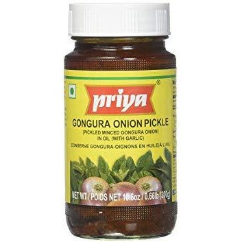 Priya Gongura Onion Pickle With Garlic 300 GM
