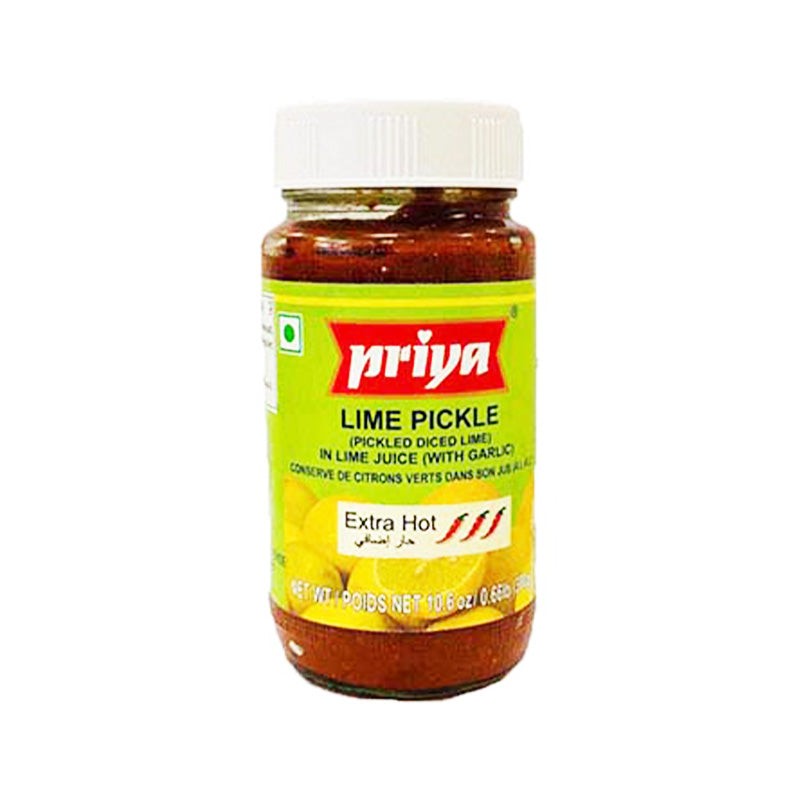 PRIYA LIME PICKLE WITH GARLIC(EXTRA HOT)
