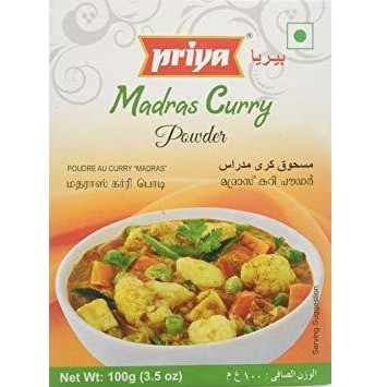 MADRAS CURRY PWD PRIYA 100 GM
