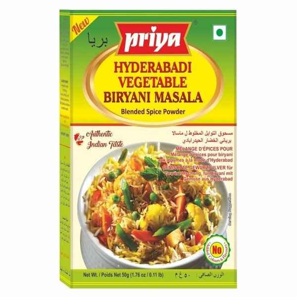 Priya Hyderabadi Vegetable Biryani Masala Powder 50 GM