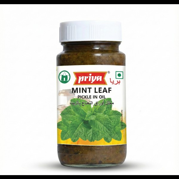 Priya Mint Leaf Pickle No Onion No Garlic 300 GM
