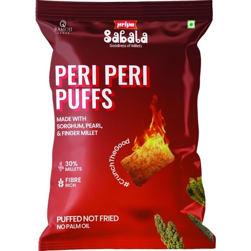 Priya Sabala Peri Peri Puffs 70 GM