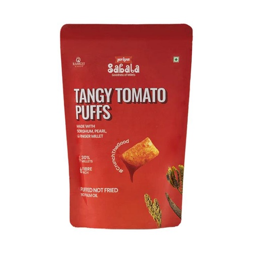 Priya Sabala Tangy Tomato Puffs 70 GM