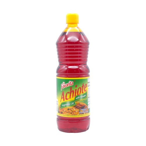 LA FAVORITA VEGETABLE OIL W/ACHIOTE      33.8 OZ
