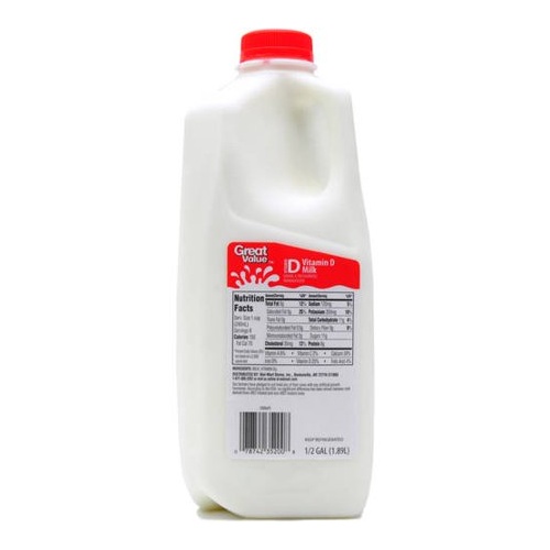 Half Gallon Whole Milk 1/2 Gallon