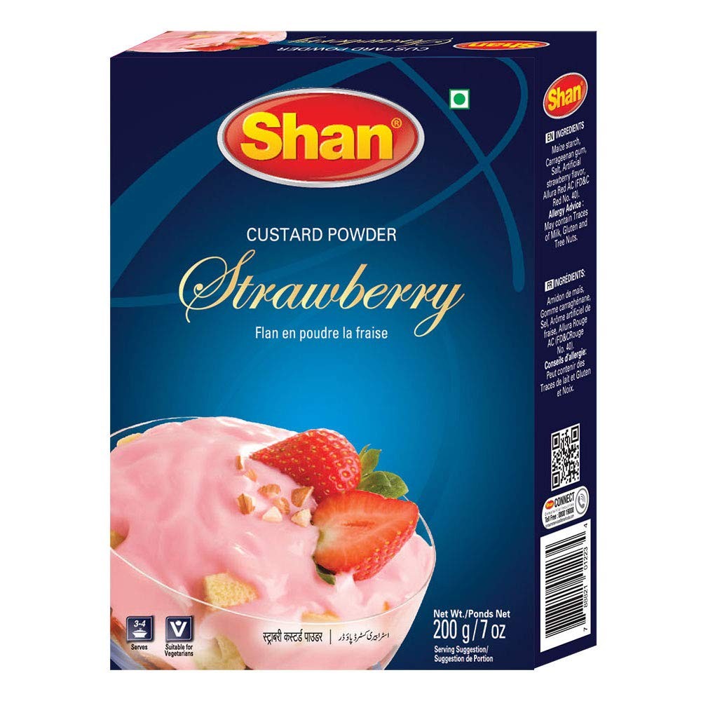SHAN CUSTARD STRAWBERRY 200 GM