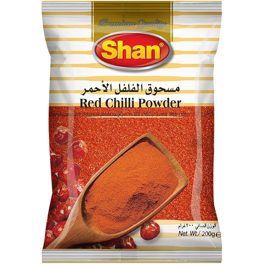 SHAN RED CHILLI ROUND POUCH 200 GM