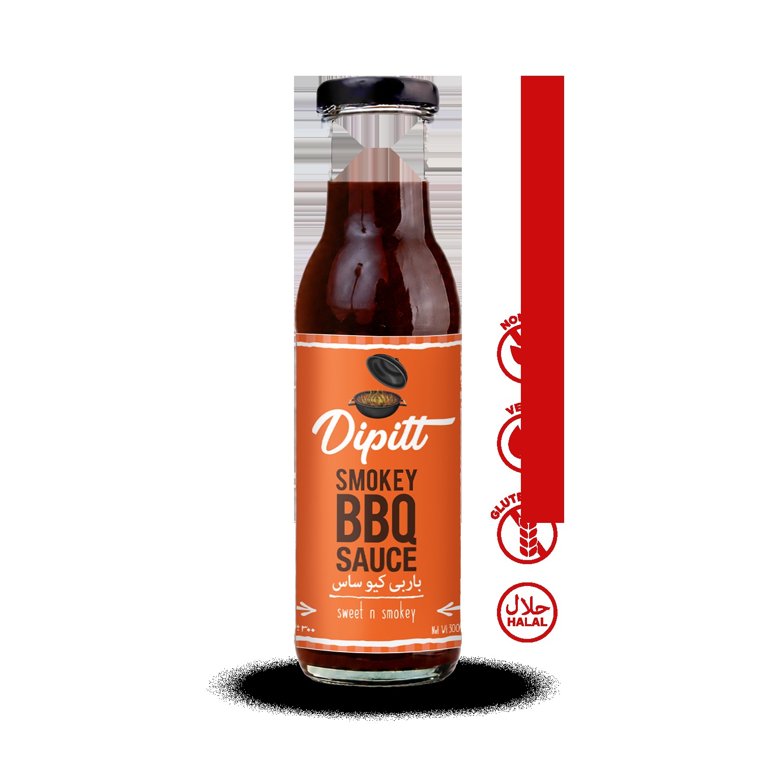 DIPITT SMOKEY BBQ SAUCE 300 GM