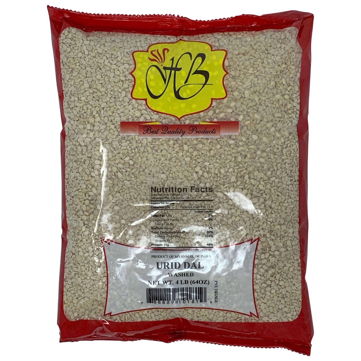 HB Urad Whole 4 LBS