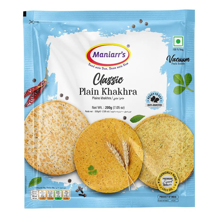 MANIARS PLAIN KHAKHARA 1 EACH