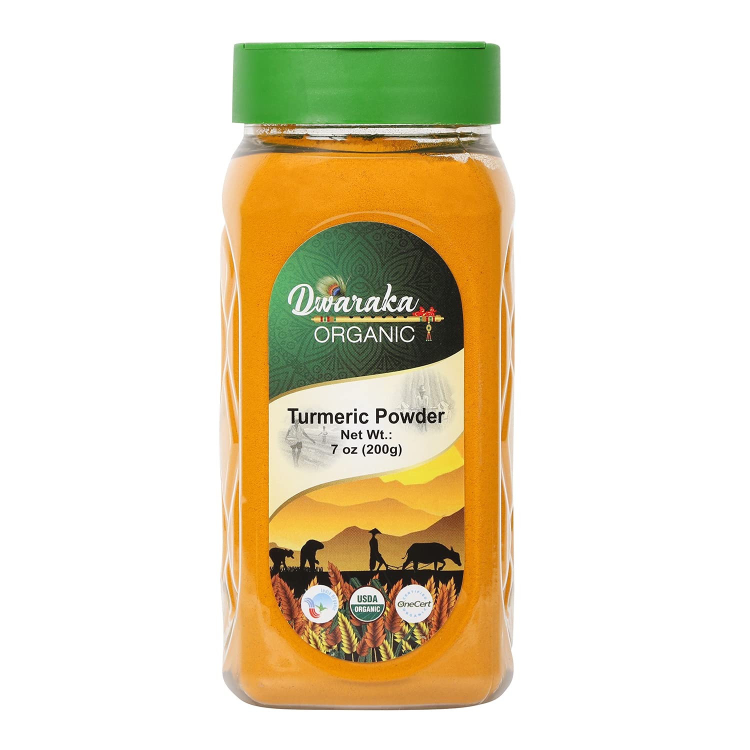 Dwaraka Organic Turmeric Powder Jar 200 GM