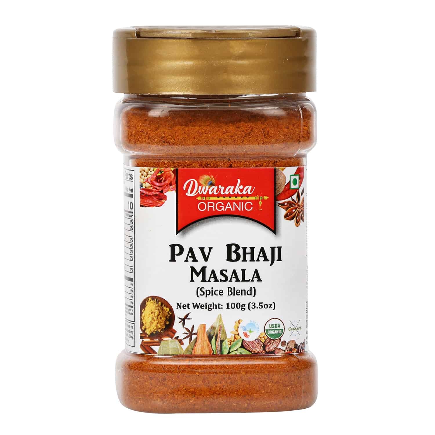Dwaraka Pav Bhaji Masala Organic 100 GM