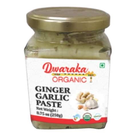DWARAKA ORG GINGER GARLIC PST 250 GM