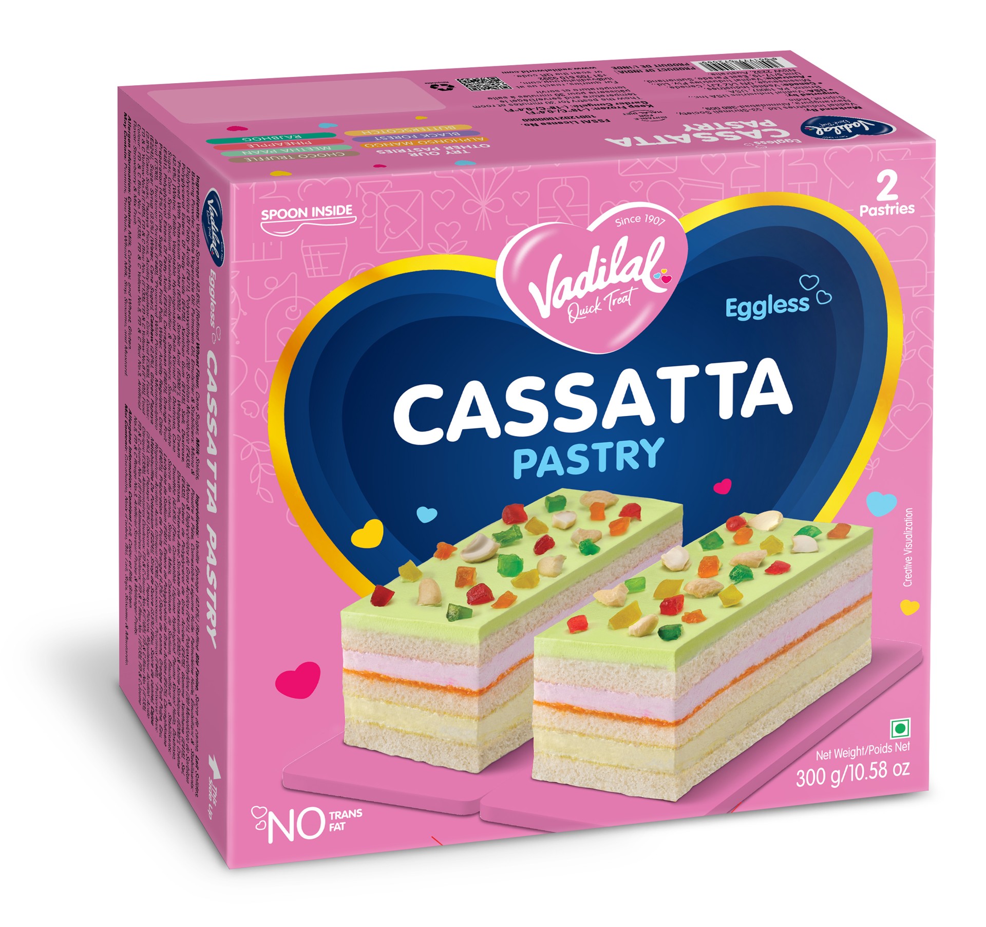 Vadilal Cassatta Pastry 150 GM