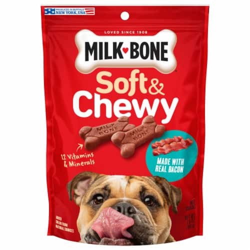 MILKBONE SOFT CHEW BACON 5.6 OZ