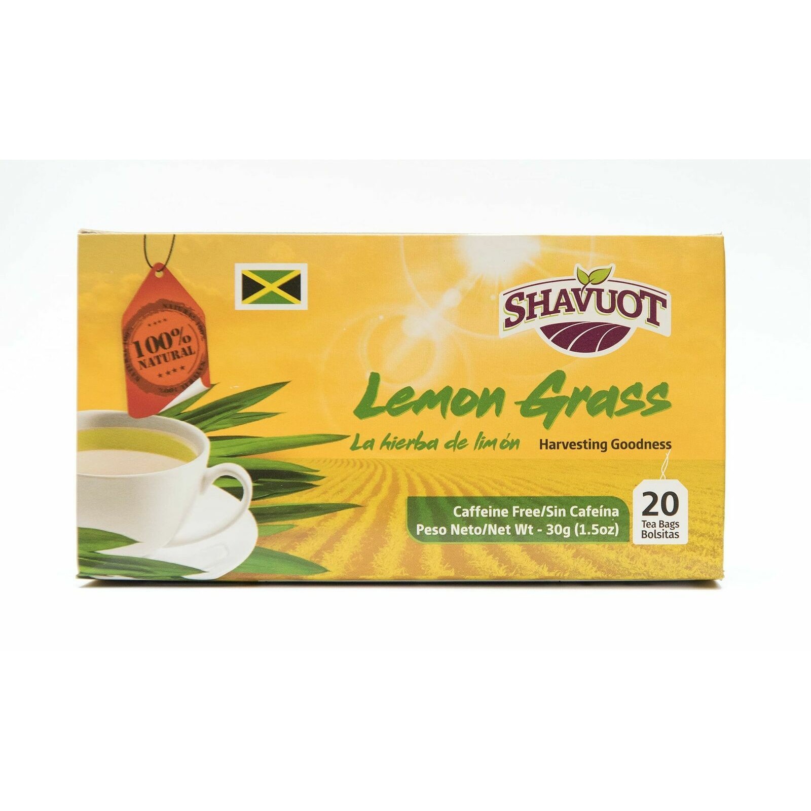 Shavuot Jamaican Lemon Grass Tea  20 BAG