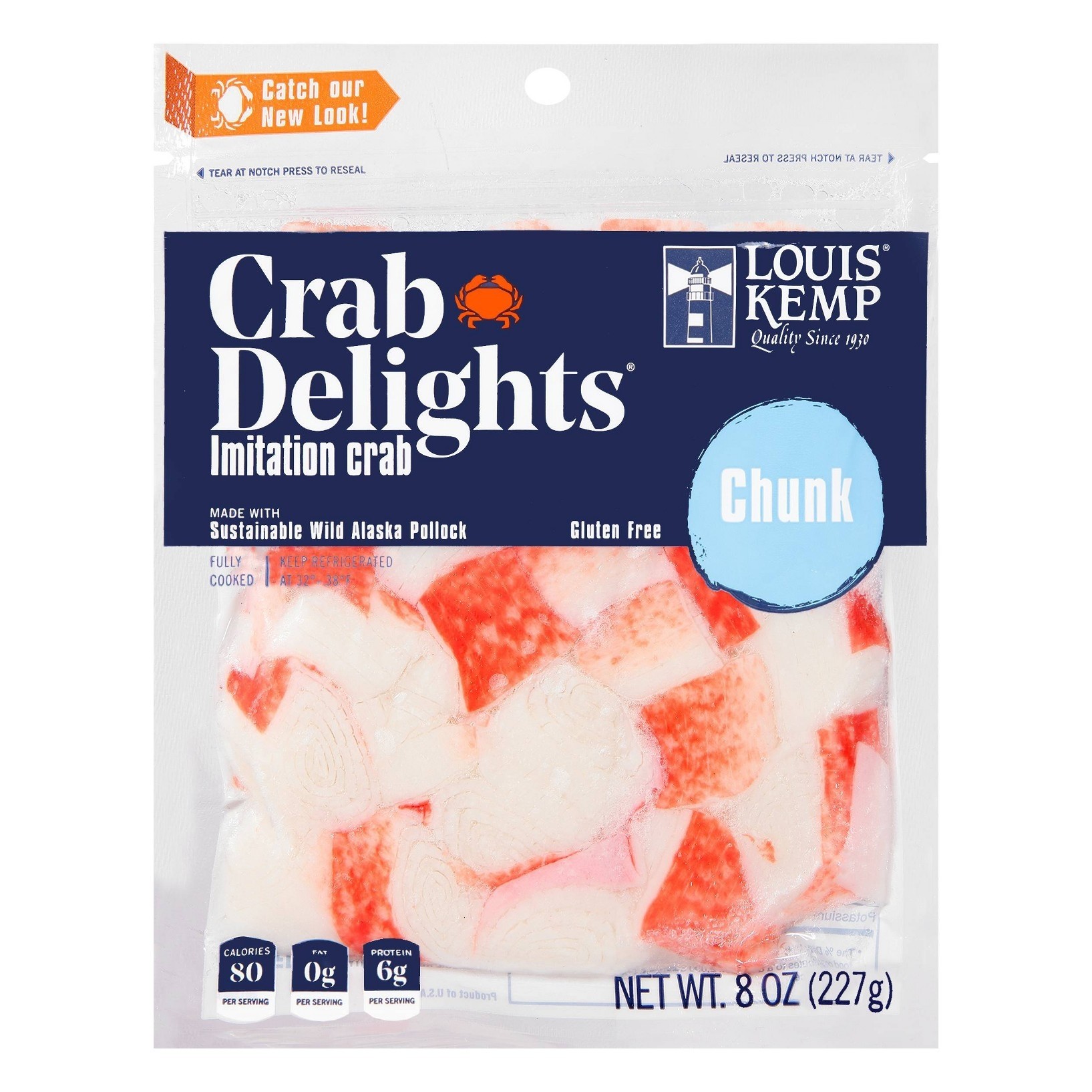 LOUIS KEMP CRAB DELIGHT CHUNK            1 OZ
