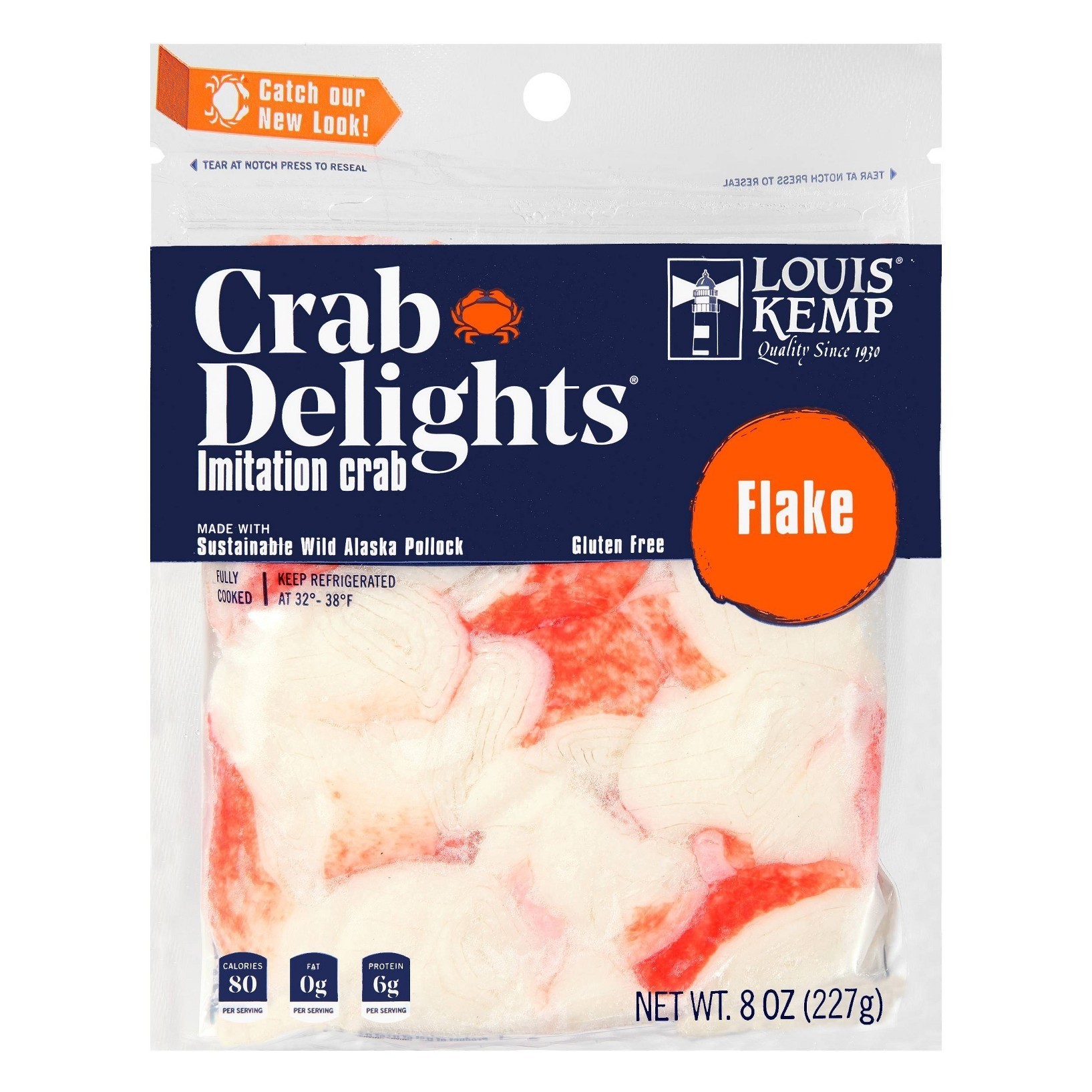 LOUIS KEMP CRAB DELIGHT FLAKES           1 OZ