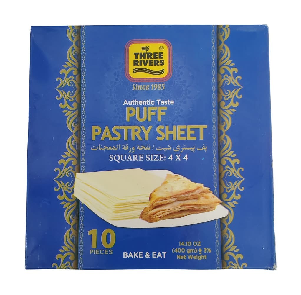THREE RIVERS PUFF PASTRY SHEETS 400 GM