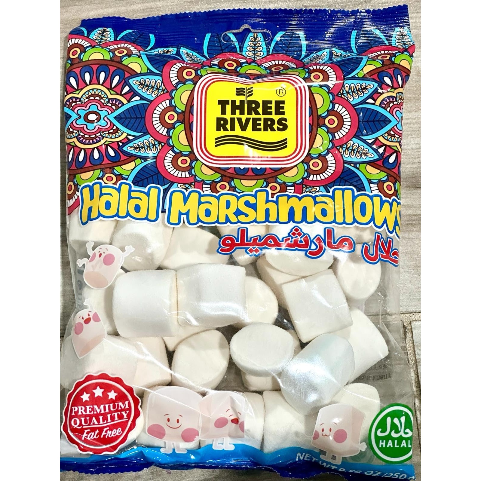 THREE RIVERS HALAL MARSHMELLOWS 250 GM