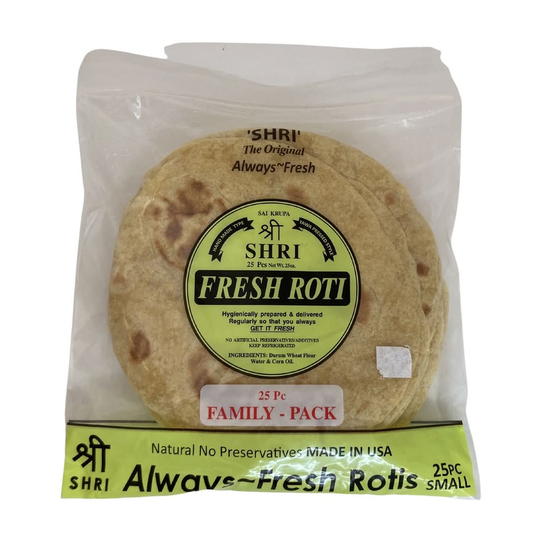 SHRI ROTI PLAIN 25 PCS