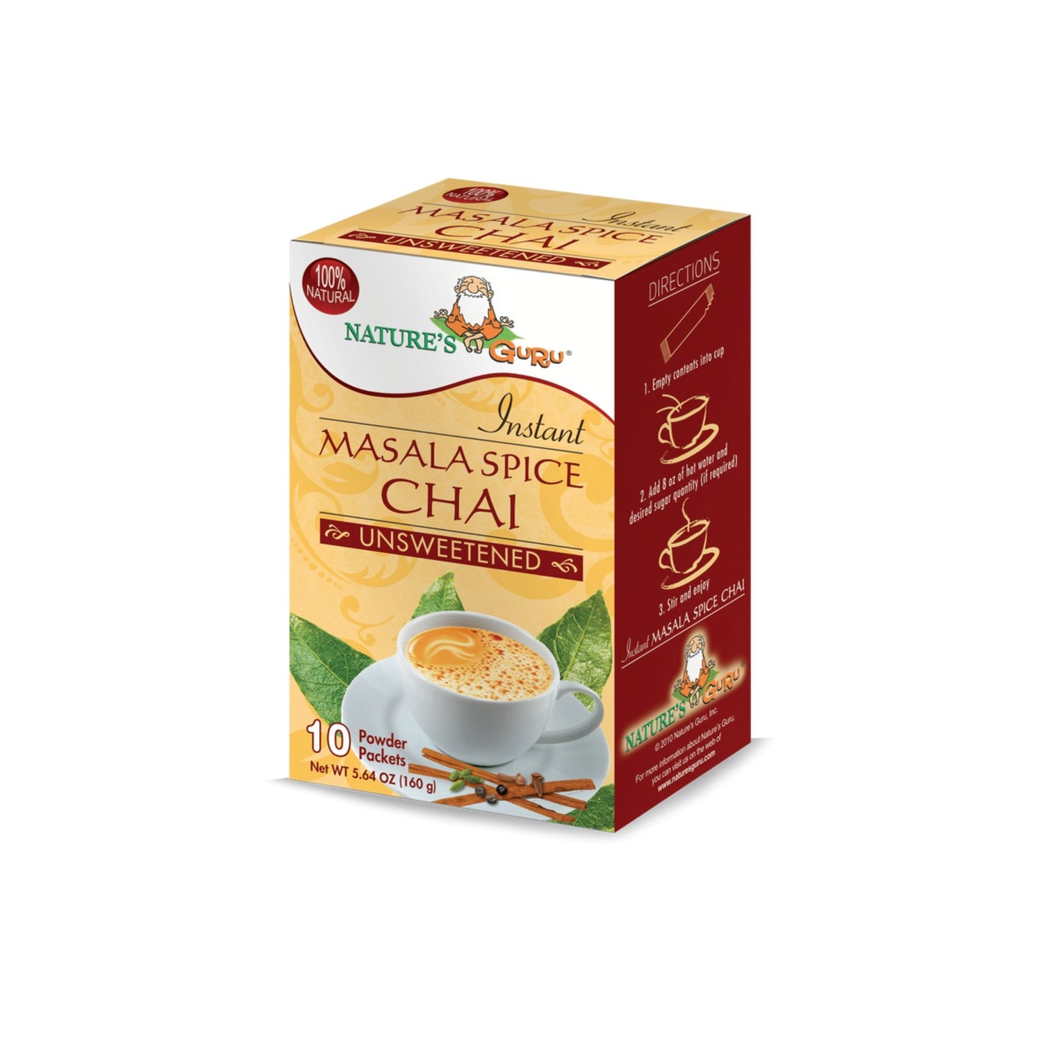 Natures Guru Masala Unsweetened Tea 160 GM