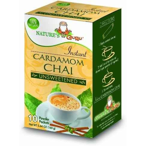 Nature's Cardamom Chai Unsweetened 1 PACK