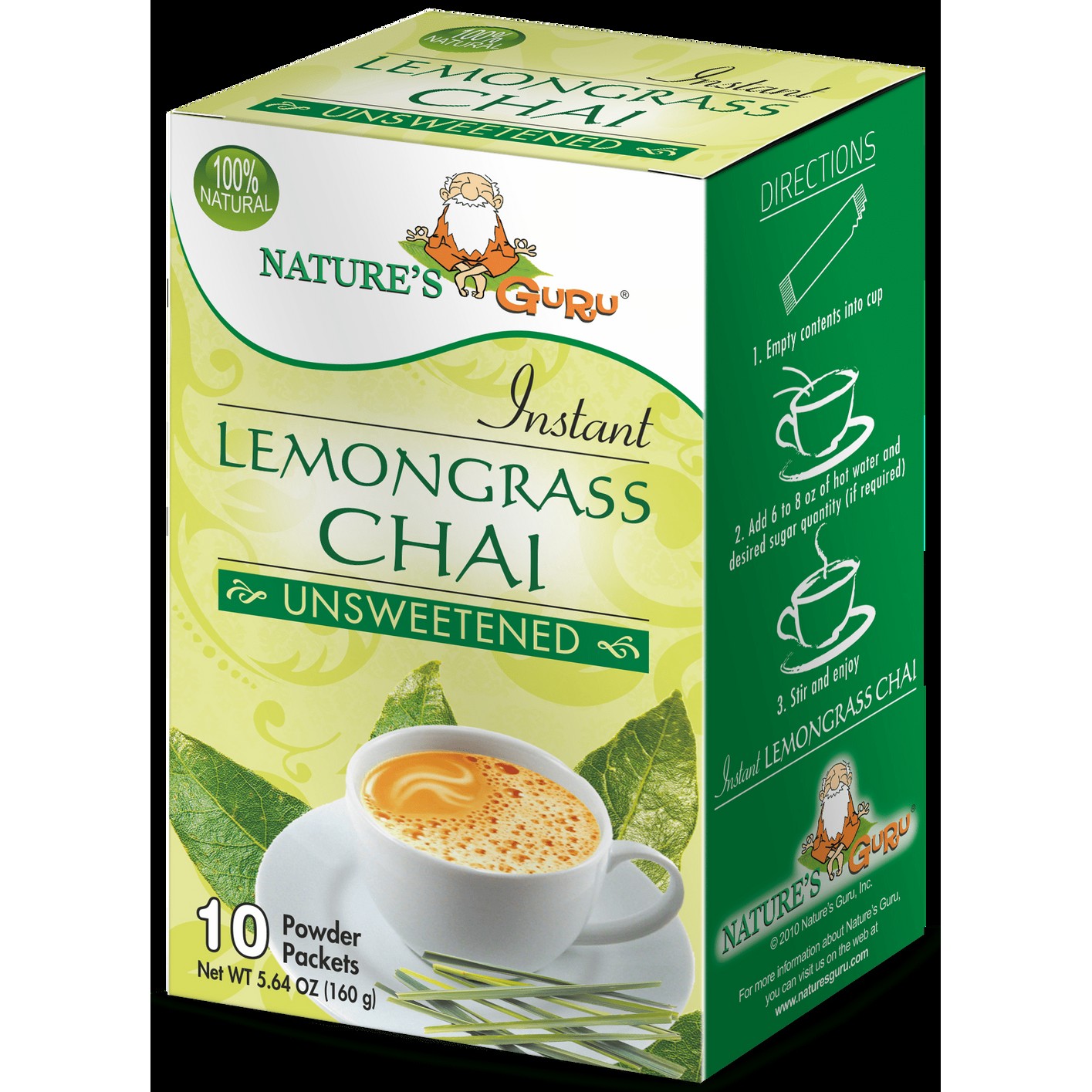 Natures Guru Lemongrass Chai 160 GM