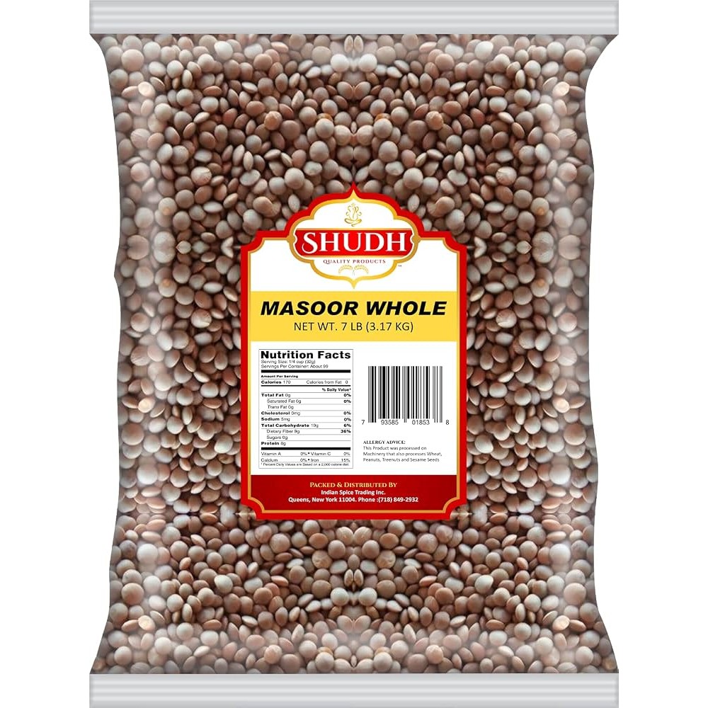 SHUDH MASOOR WHOLE 7 LBS