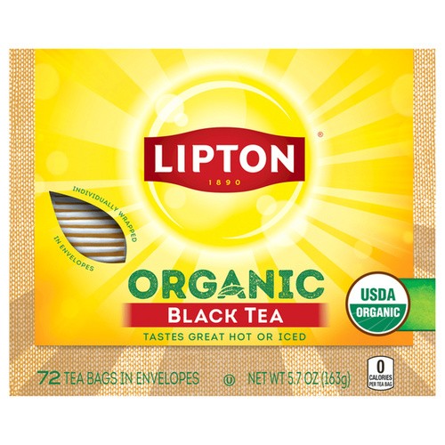 LIPTON ORGANIC TEA B 72 COUNT