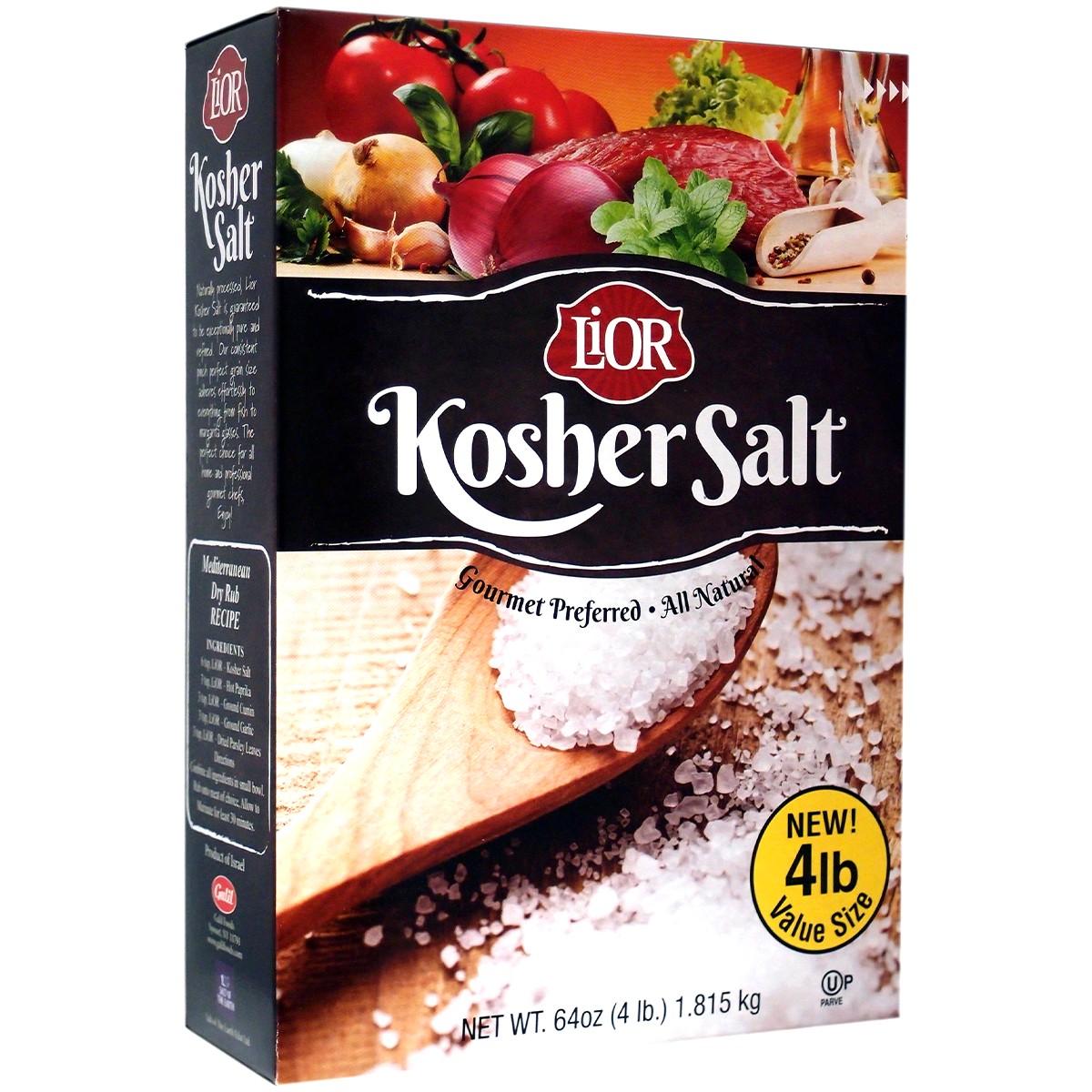LIOR KOSHER SALT VALUE SIZE 4 LBS