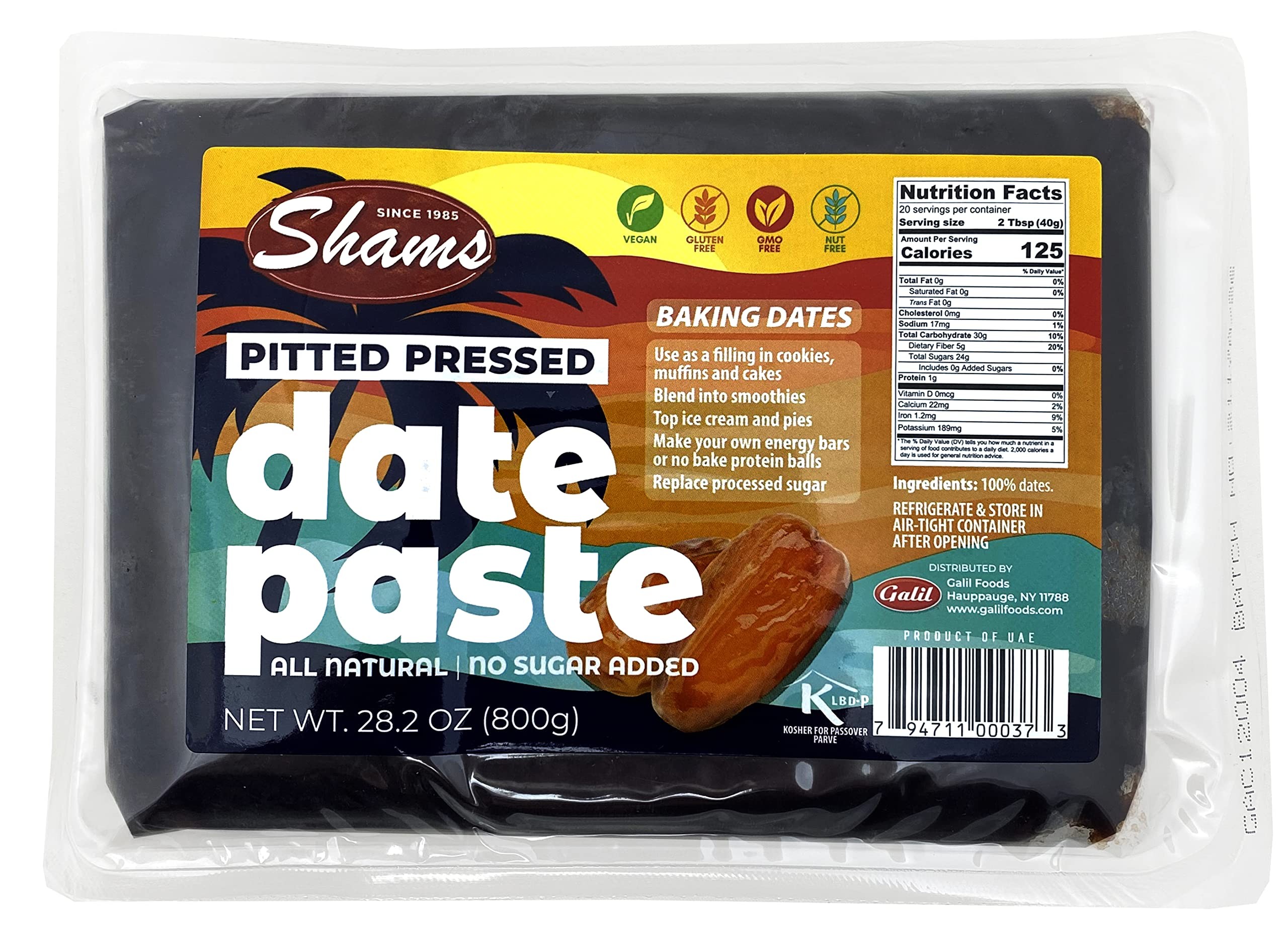SHAMS PITTED PRESSED DATES 28.2 OZ
