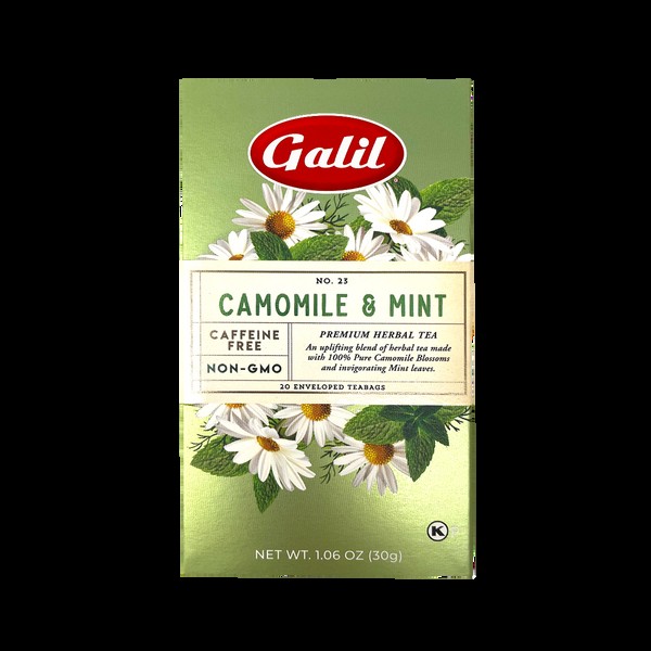 GALIL CAMOMILE AND MINT HERBAL TEA 20 PCS