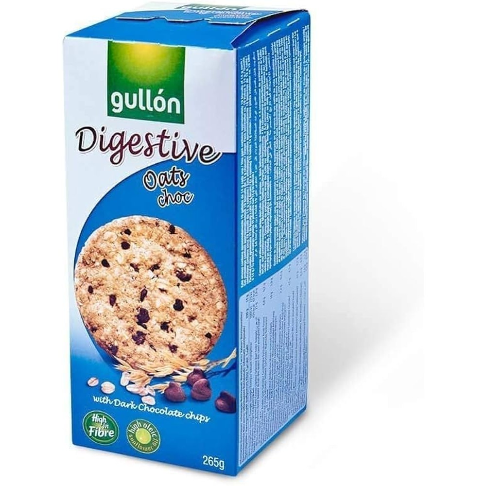 GULLON DIGESTIVE OAT+CHOCO COOKIES 14.9 OZ