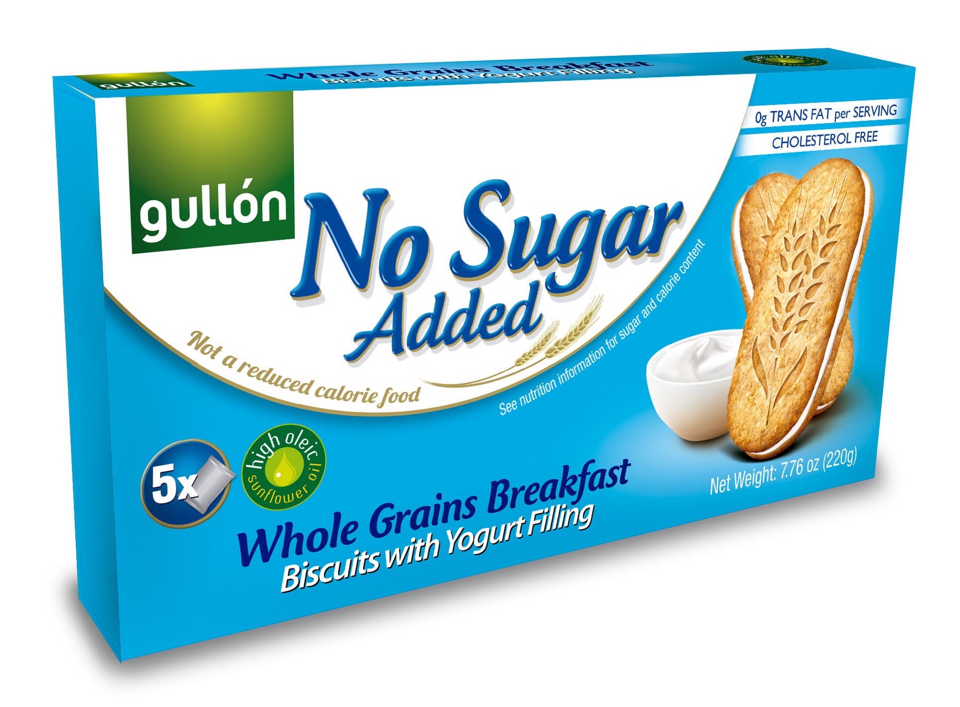 GULLON NO SUGAR BREAKFAST YOGURT BISCUIT 220 GM