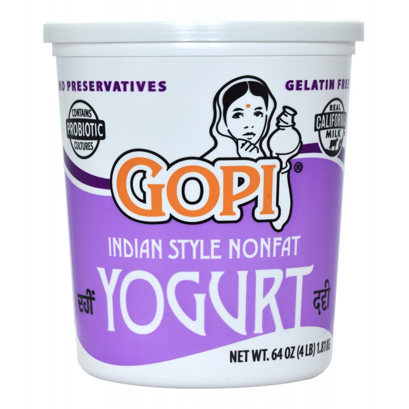 GOPI Yogurt Nonfat Plain 2 LBS
