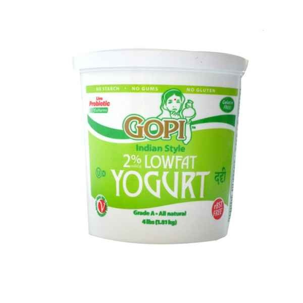 GOPI Yogurt Low Fat Plain 4 LBS
