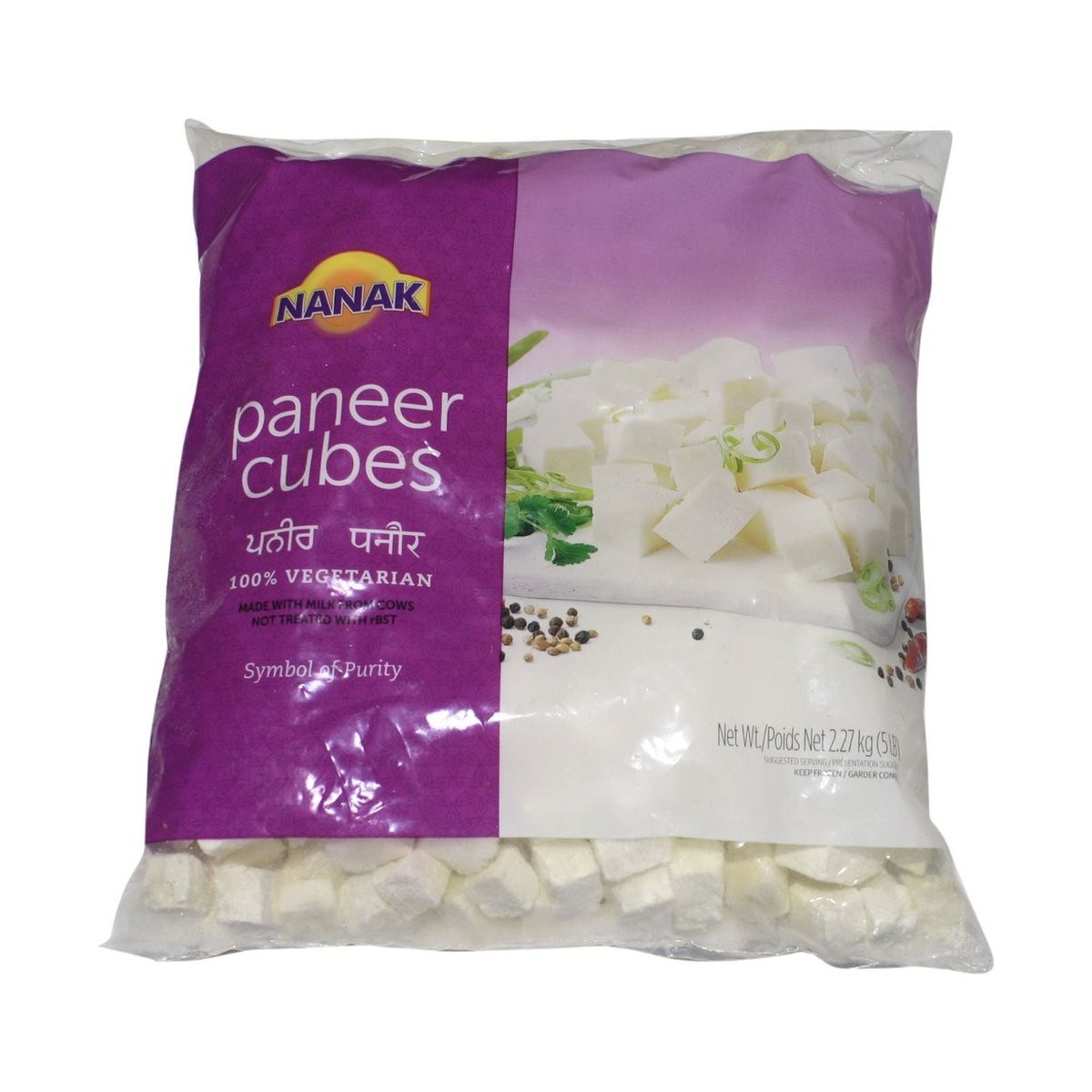 NANAK CUBE PANEER RAW 5 LBS
