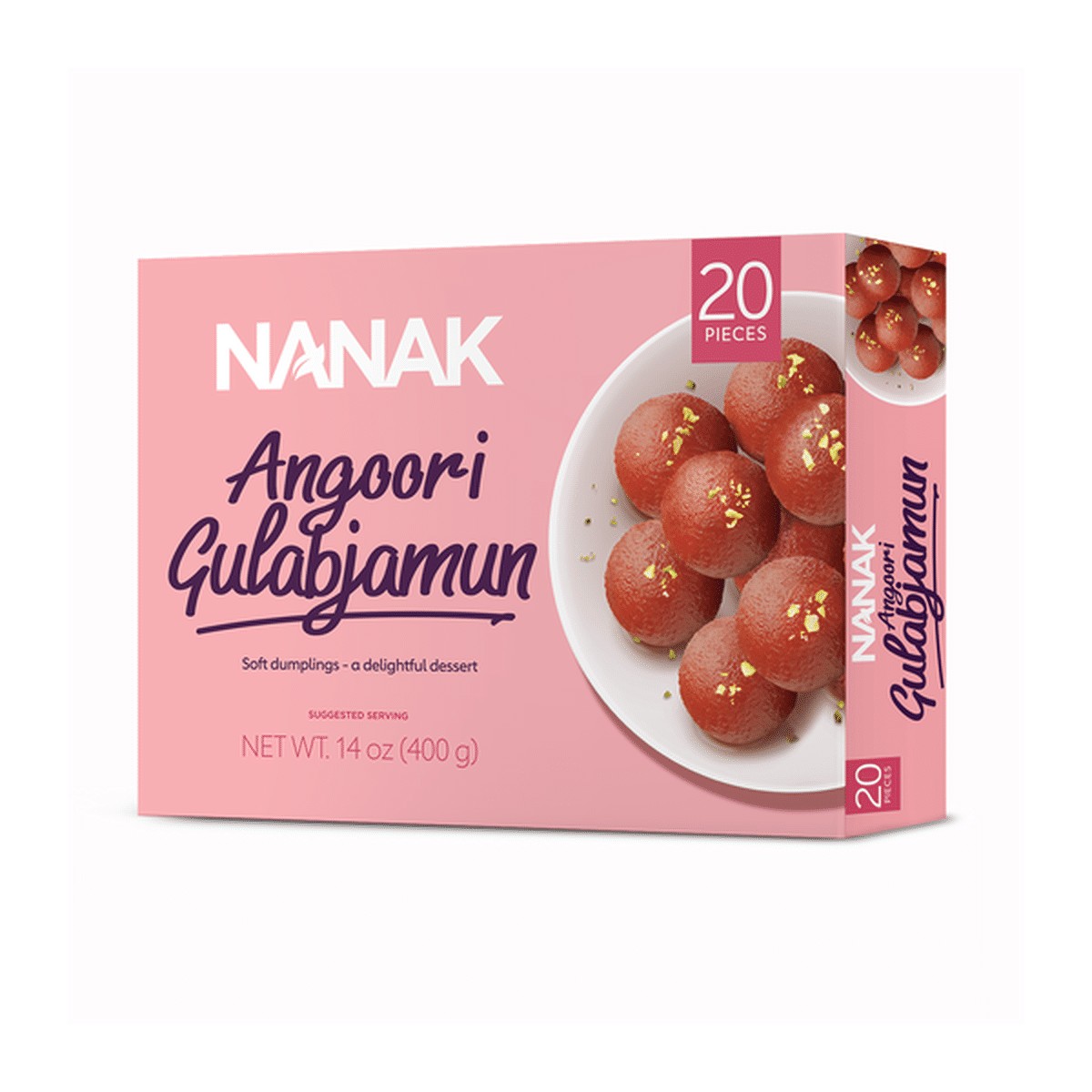 NANAK ANGOORI GULAB JAMUN 400 GM
