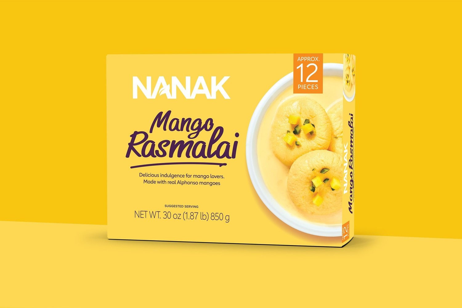 NANAK'S Mango Rasmalai 12 PCS