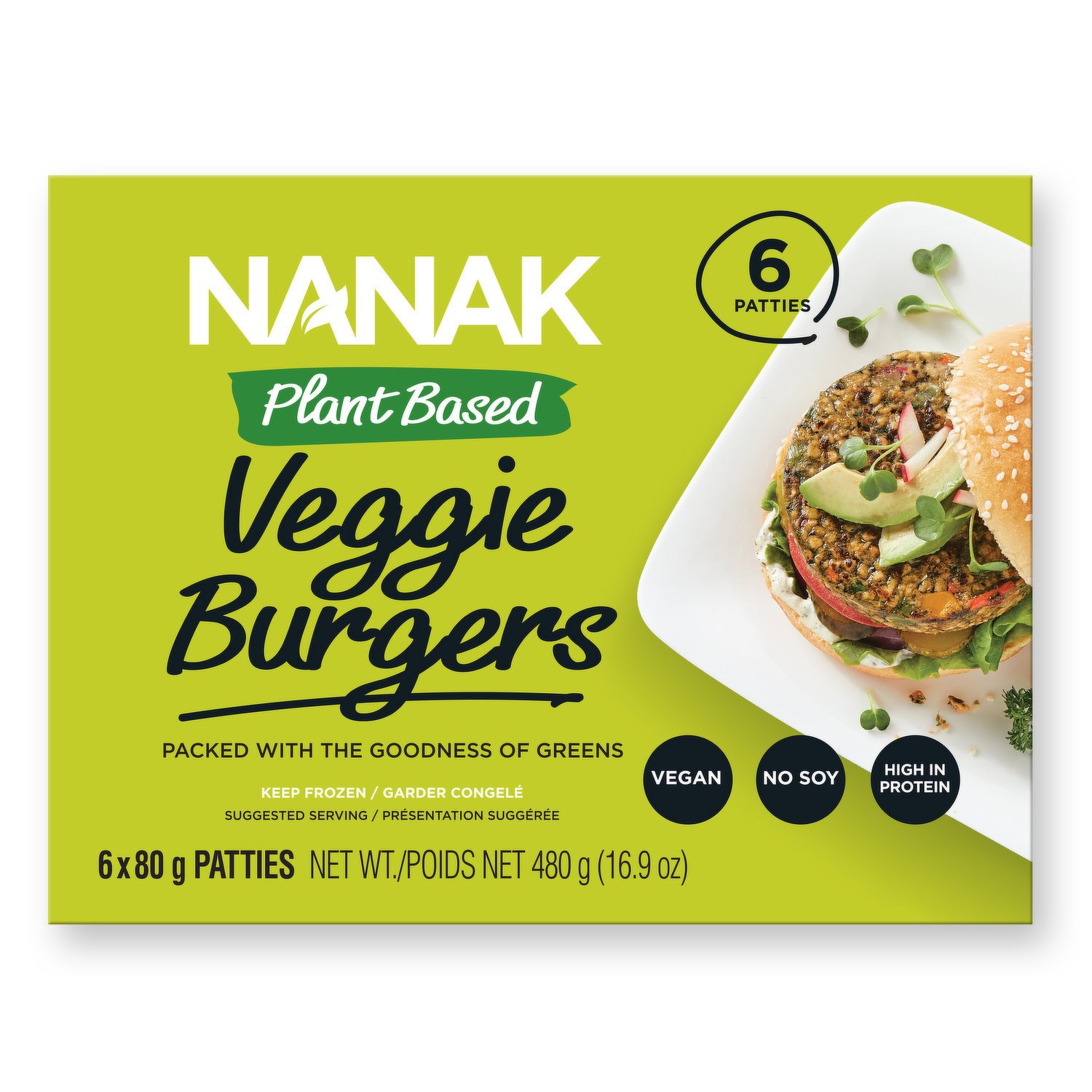 Nanak Veggie Burger 480 GM