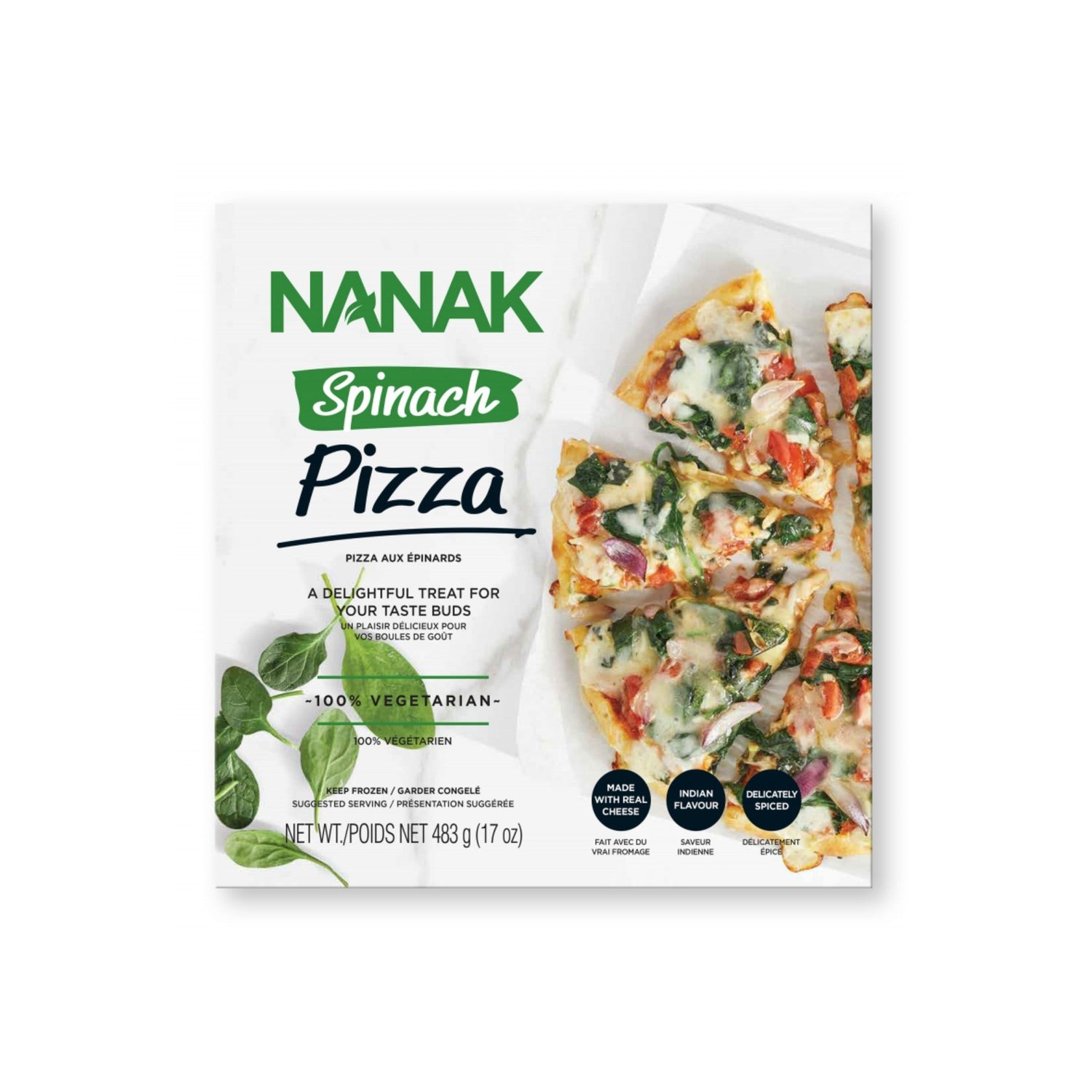 Nanak Spinach Pizza 17 OZ