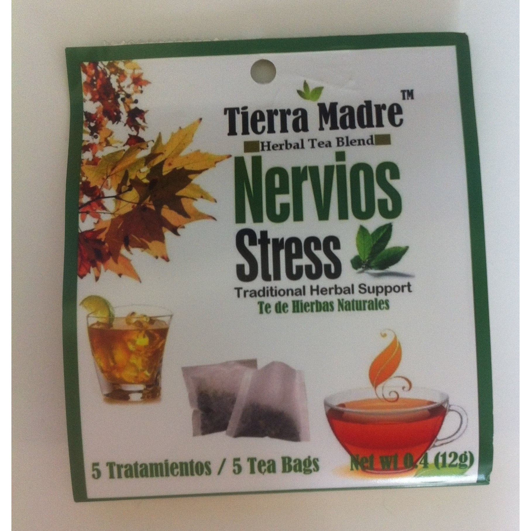 Tierra Madre Nervios Stress (Herbal Tea Blend) 5 PACK